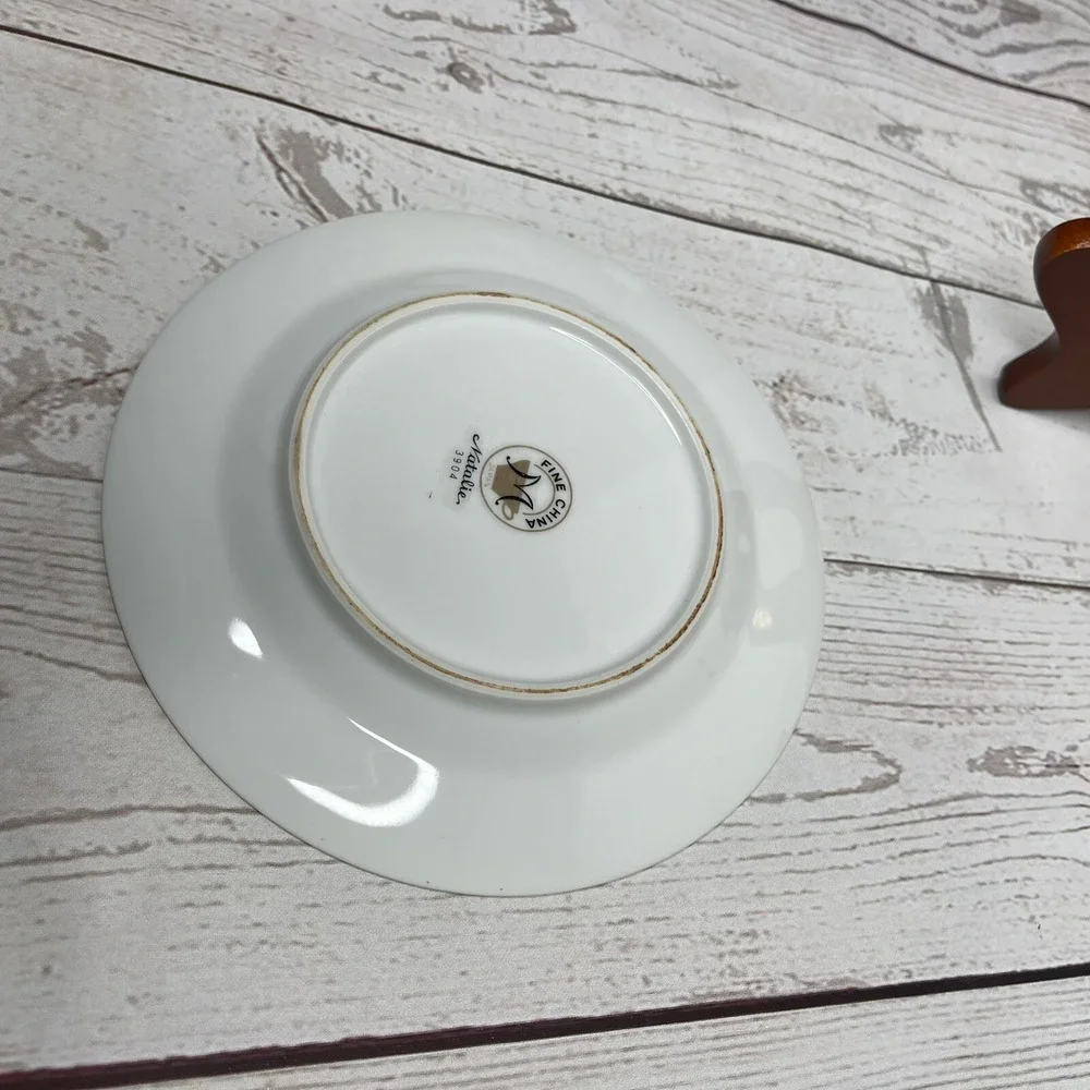 4‎ Fine China Natalie M 3904 Bread Plates Plate Dessert Japan Floral 6 1/4